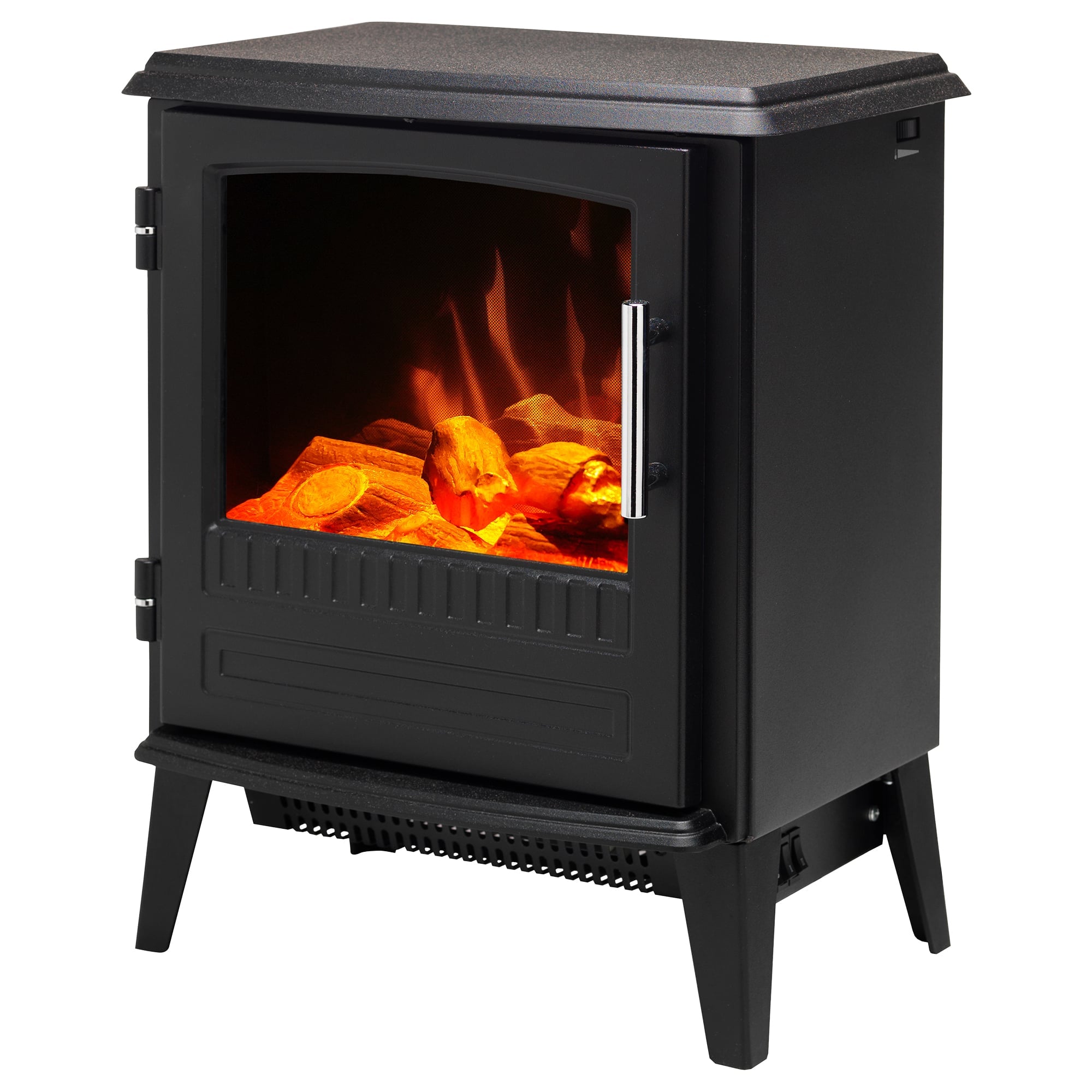 Portable Electric Stove 2kW Black single