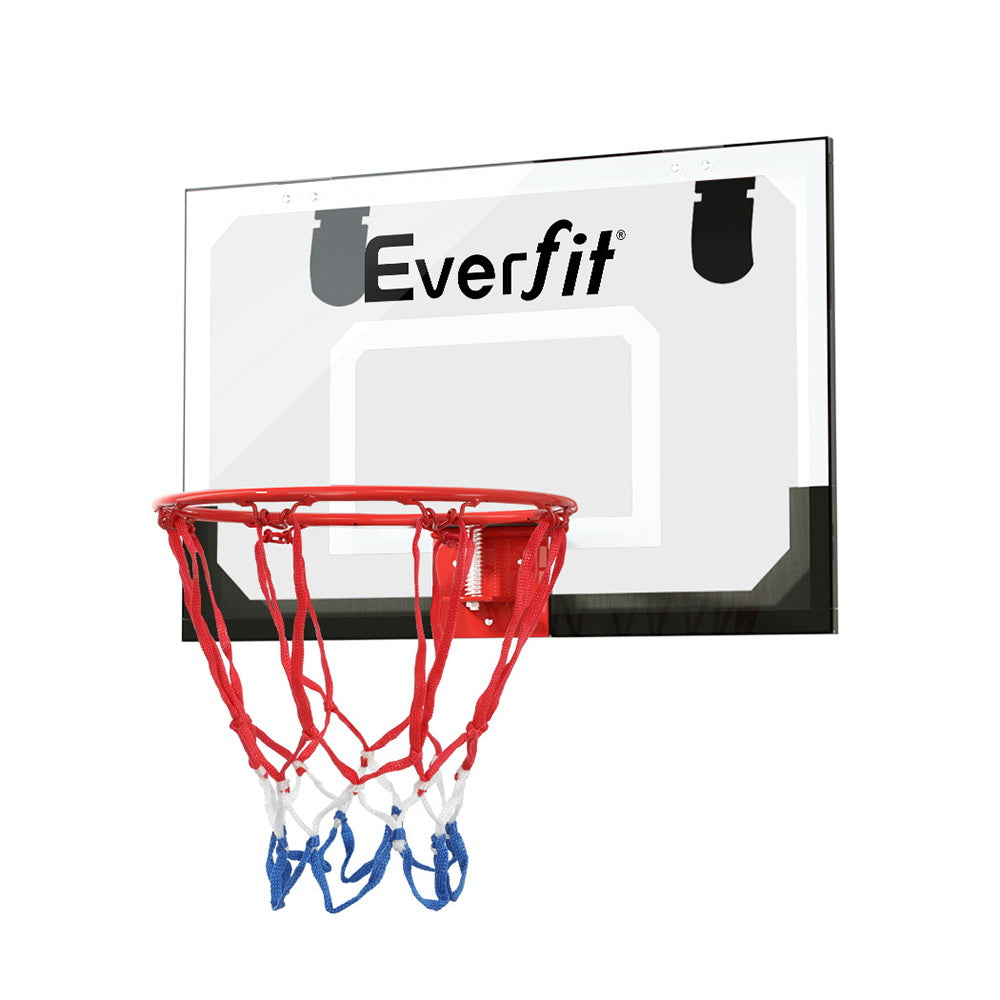 Basketball & Basketball Accessories - Mini Hoop Madness Wall-Mounted Red/White Sports Excitement