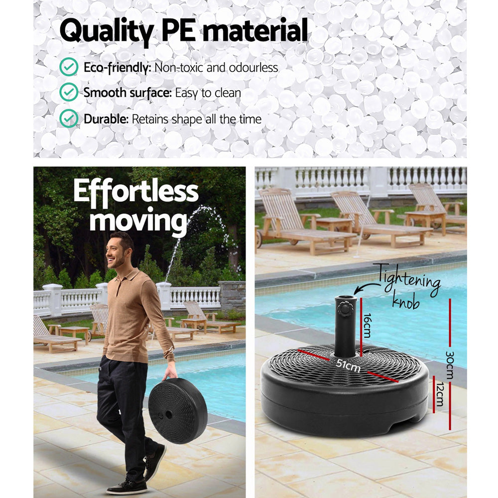 51cm Outdoor Umbr Base Round Stand Pod  Umbrella Stand Base
