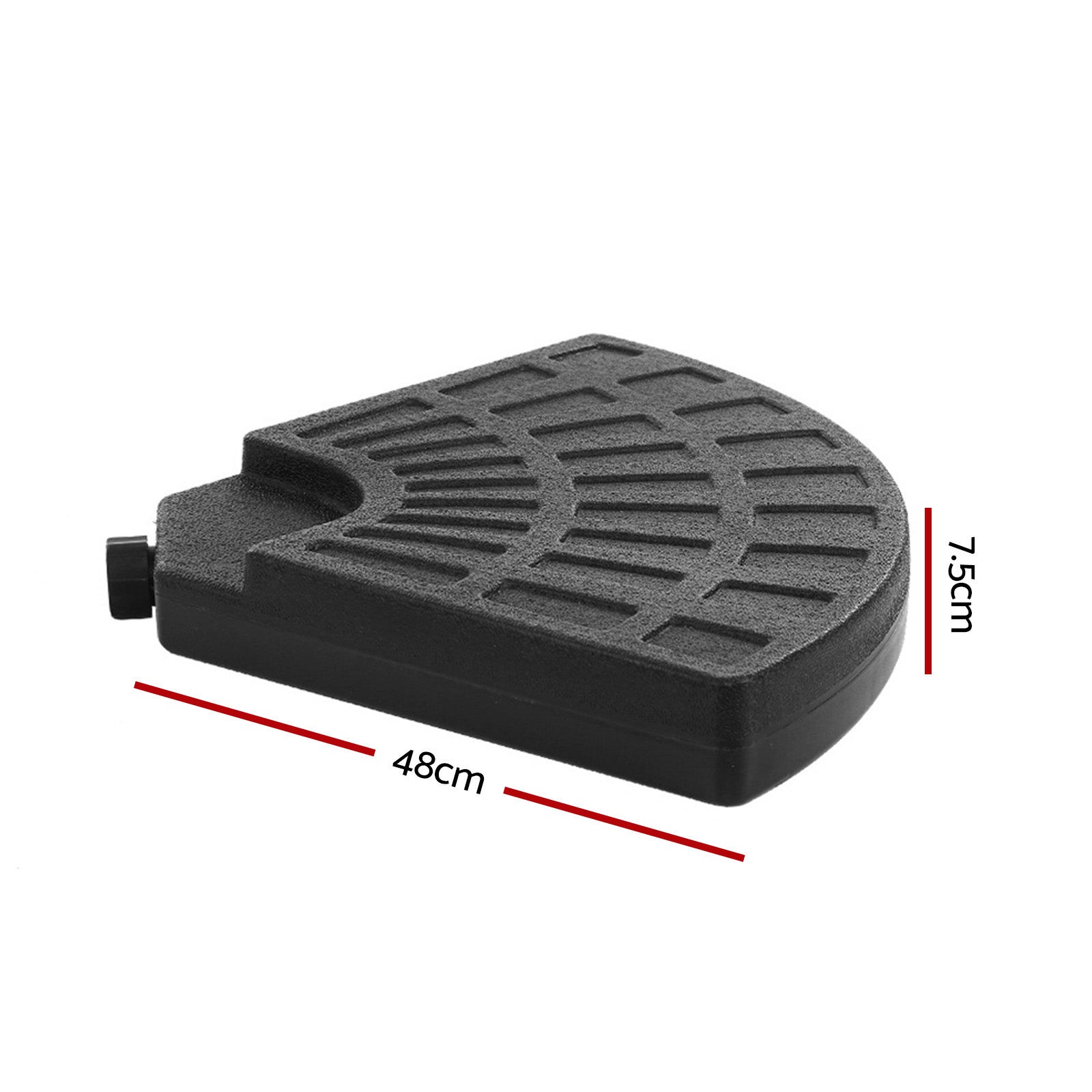 Umbrellas & Sunshades - Instahut Outdoor Umbrella Stand 4 x Base Pod Plate Sand/Water Patio Cantilever Fanshaped