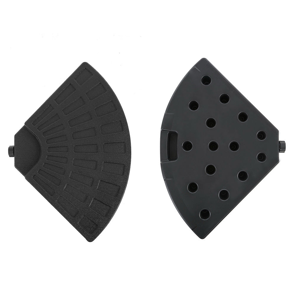 Instahut Outdoor Umbrella Stand 4 x Base Pod Plate Sand/Water Patio Cantilever Fanshaped | Umbrellas & Sunshades
