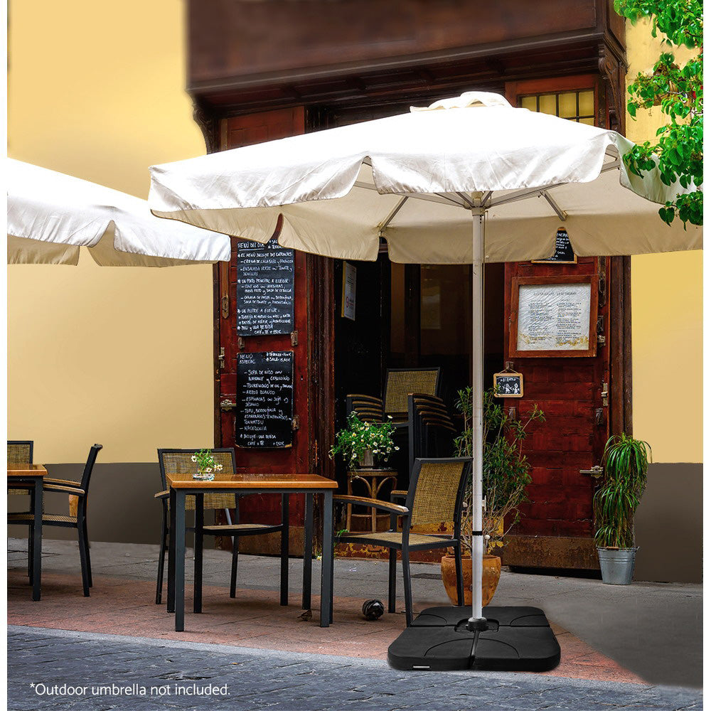 Instahut Set of 4 Umbrella Base Set Black, Umbrellas & Sunshades