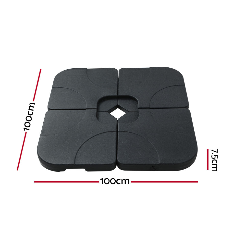 Umbrellas & Sunshades - Outdoor Umbrella Base Stand Sand/Water Pod Cantilever Beach Patio 50Cm