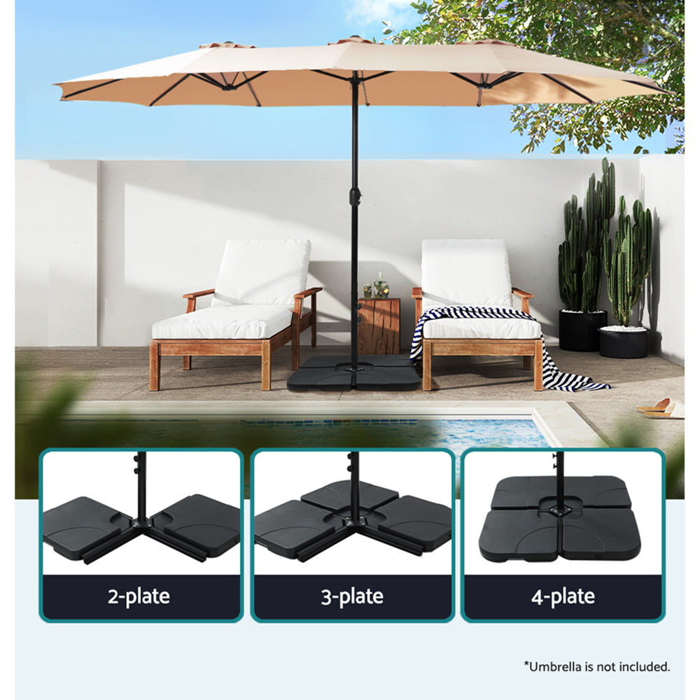 Outdoor Umbrella Base Stand Sand/Water Pod Cantilever Beach Patio 50Cm, 50Cm
