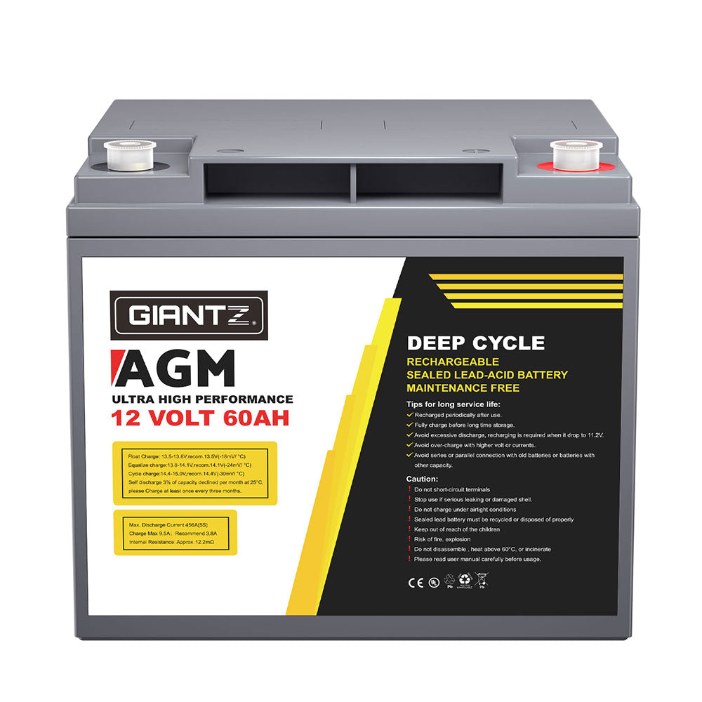 AGM Battery 12V 40Ah/60Ah Deep Cycle Box Portable