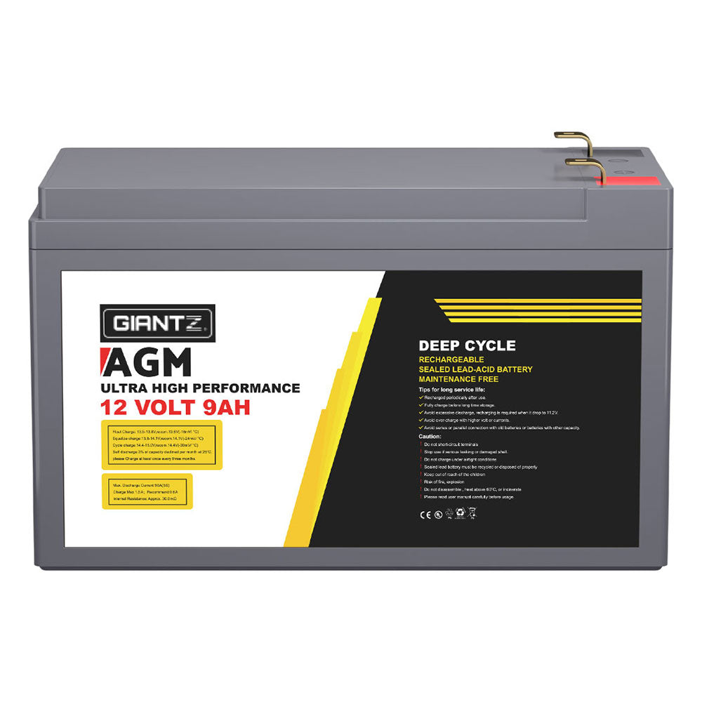 Agm Deep Cycle Battery 12V Box Portable Solar Caravan Camping