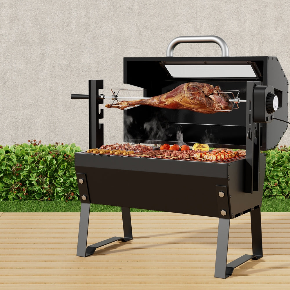 BBQ Grill Charcoal Electric Smoker Roaster | Charcoal colour