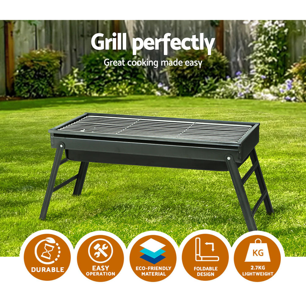 Bbq Grill Charcoal Smoker Foldable