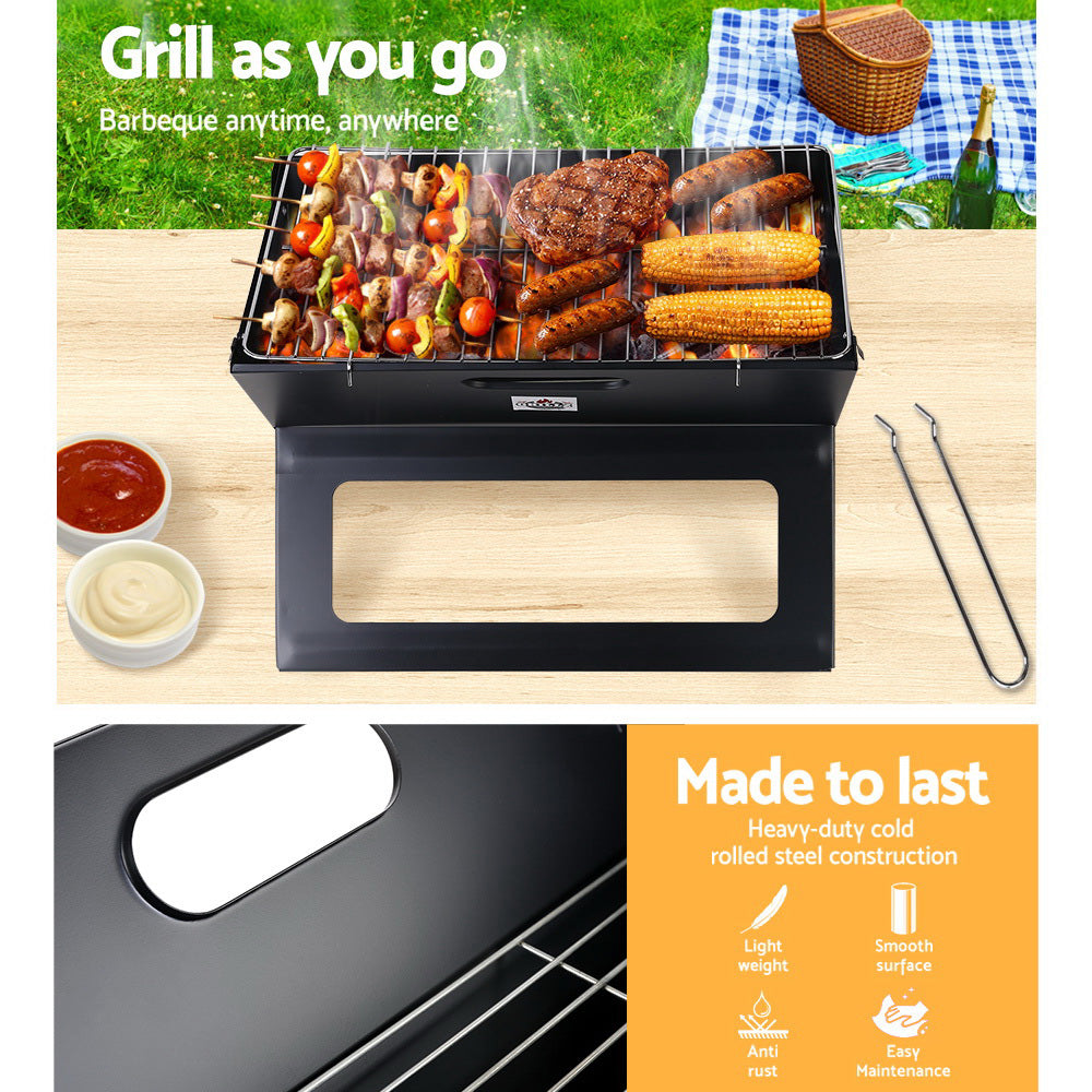 Bbq Grill Charcoal Smoker Foldable Outdoor