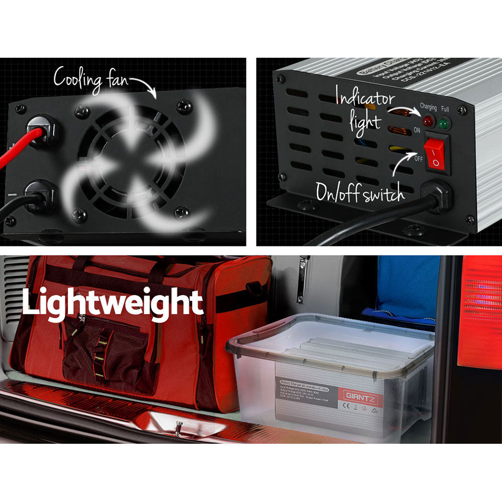 12V 30A Car Battery Charger 30Amp Atv 4Wd Boat Caravan