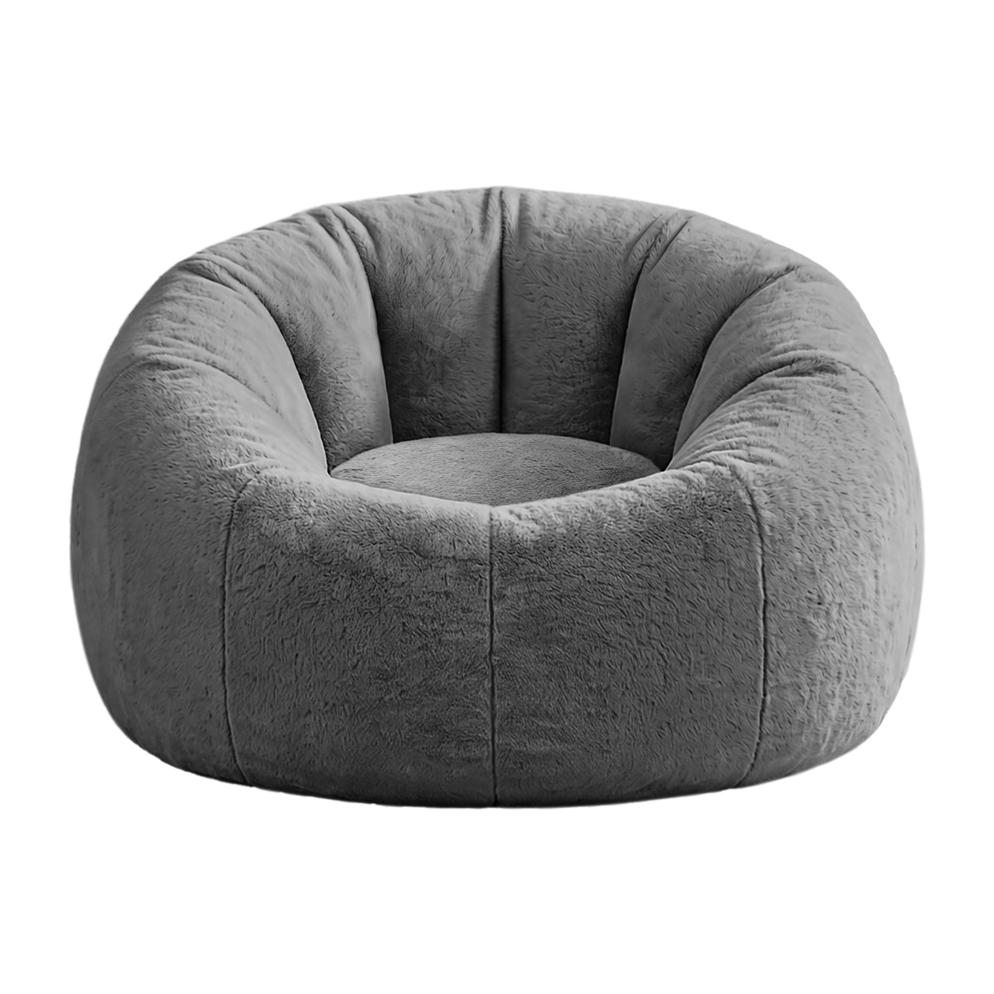 Faux Fur Bean Bag Cover Large Round Storage | Simpledeals