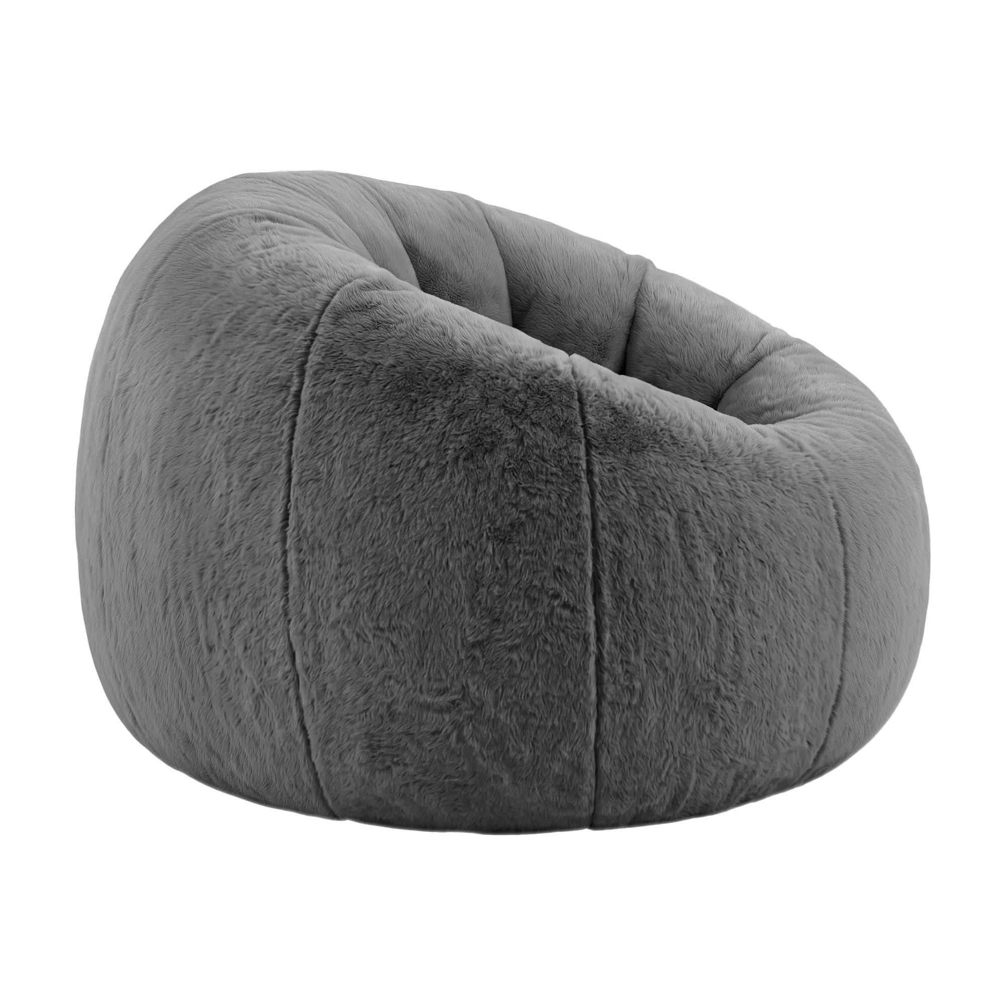 Faux Fur Bean Bag Cover Large Round Storage | Simpledeals