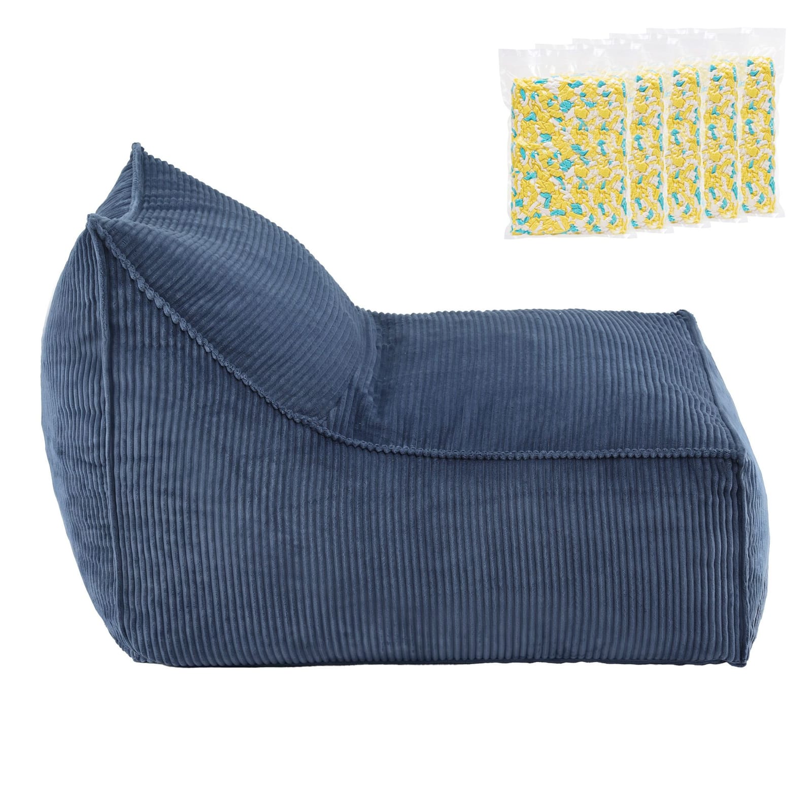 Bean Bag Chair Soft Corduroy 88x73x98cm