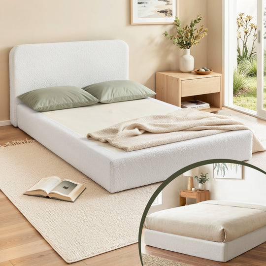 Queen Bed Frame No Assembly Boucle