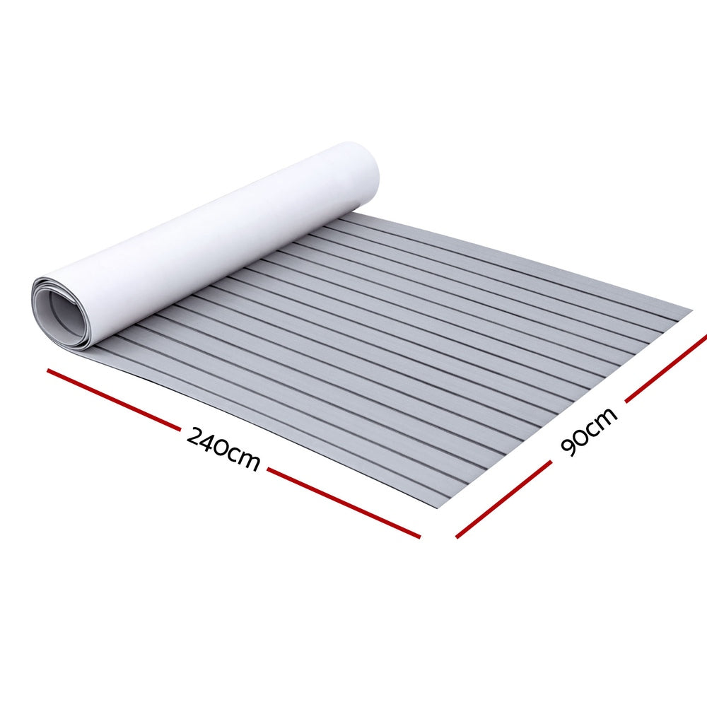Eva Foam Boat Flooring Mat Decking Sheet 240X90X0.6Cm Dark Brown