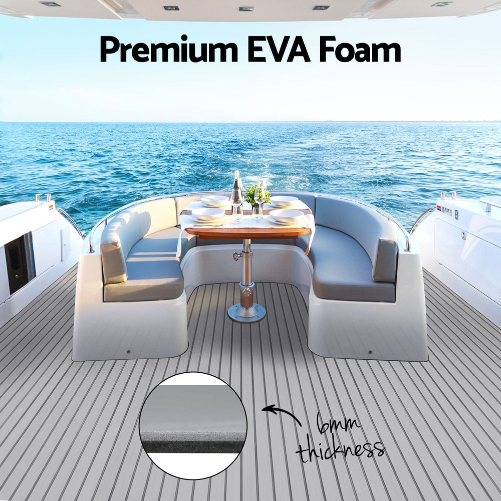 Eva Foam Boat Flooring Mat Decking Sheet 240X90X0.6Cm Dark Brown