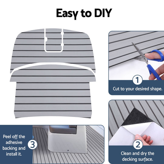 Eva Foam Boat Flooring Mat Decking Sheet 240X90X0.6Cm Dark