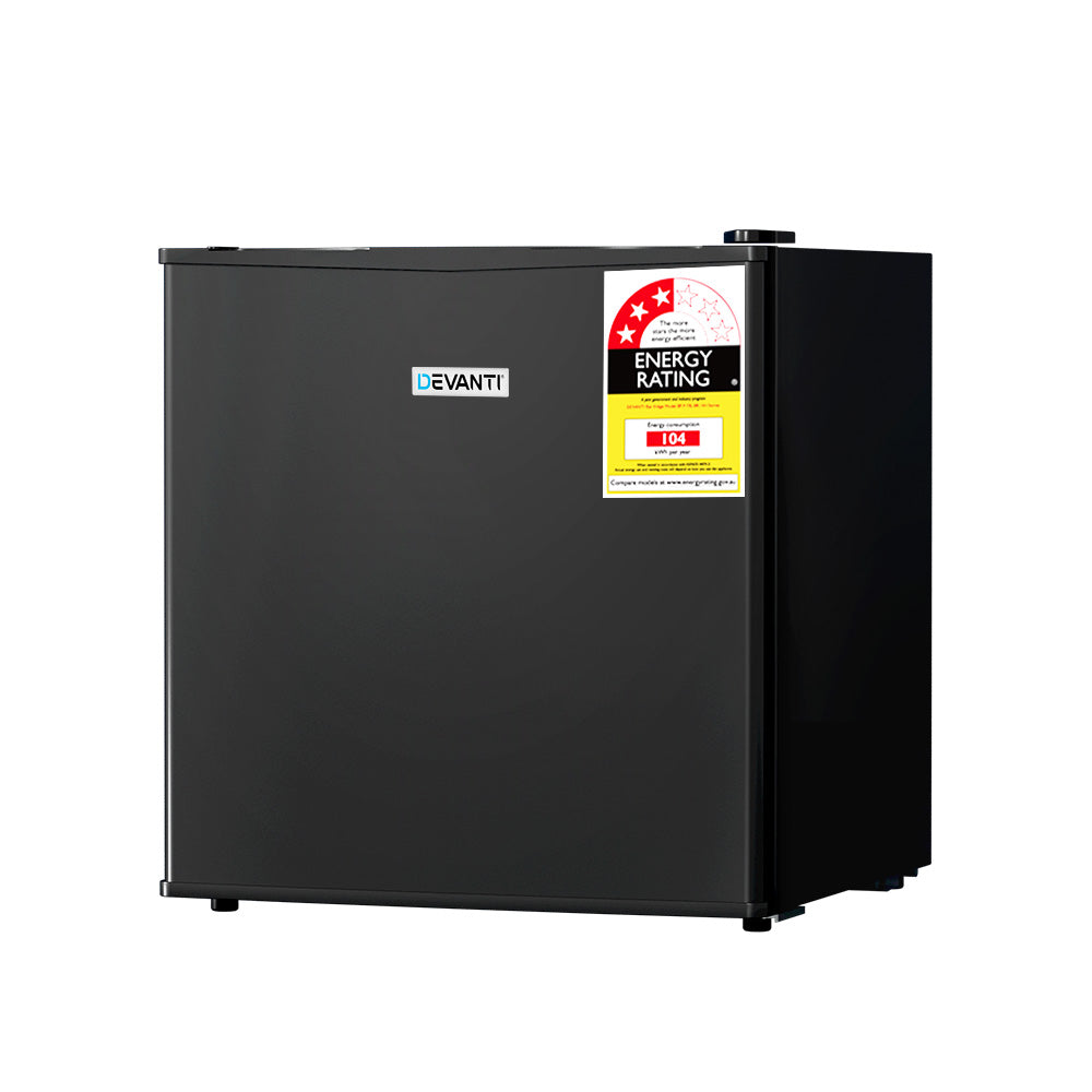 48L Black Mini Bar Fridge – Compact & Energy Efficient