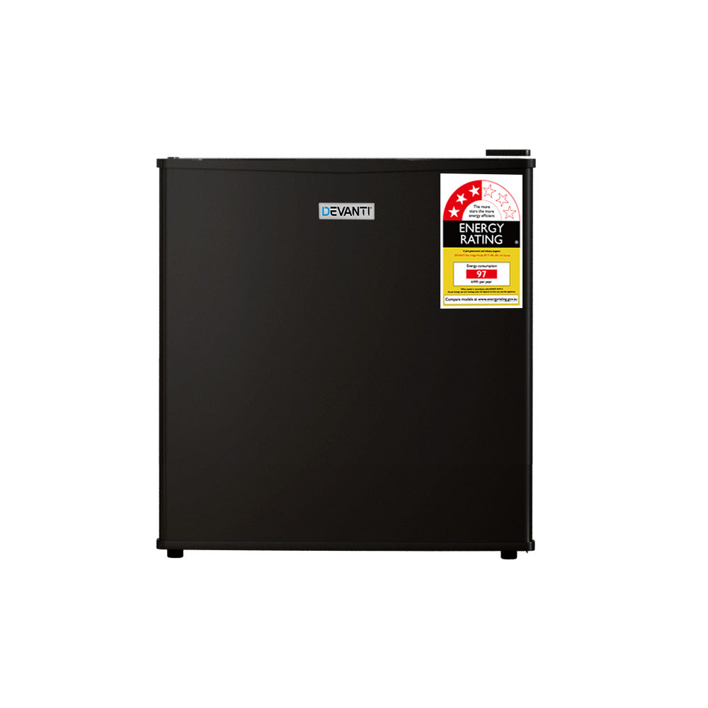 48L Black Mini Bar Fridge – Compact & Energy Efficient