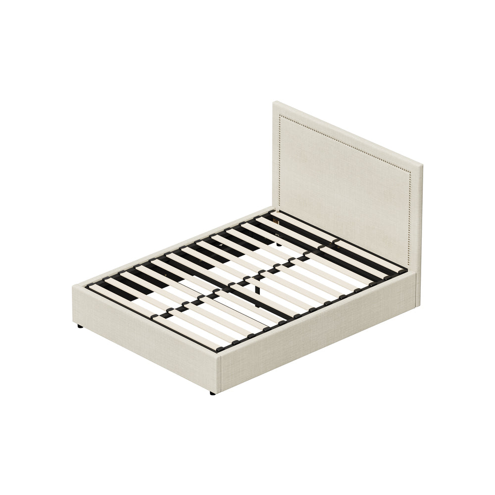 Comfortable Bed Frame With Gas Lift Storage Base