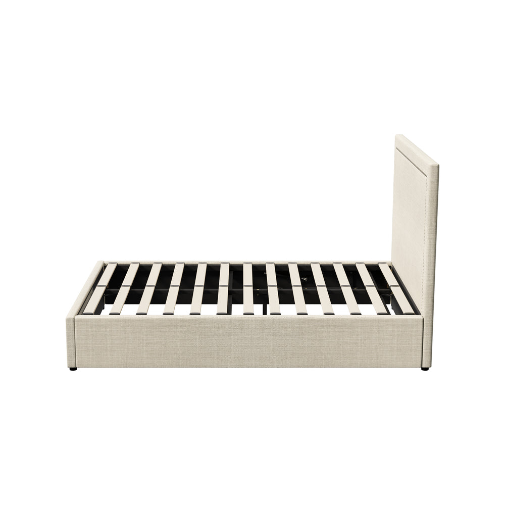 Comfortable Bed Frame With Gas Lift Storage Base