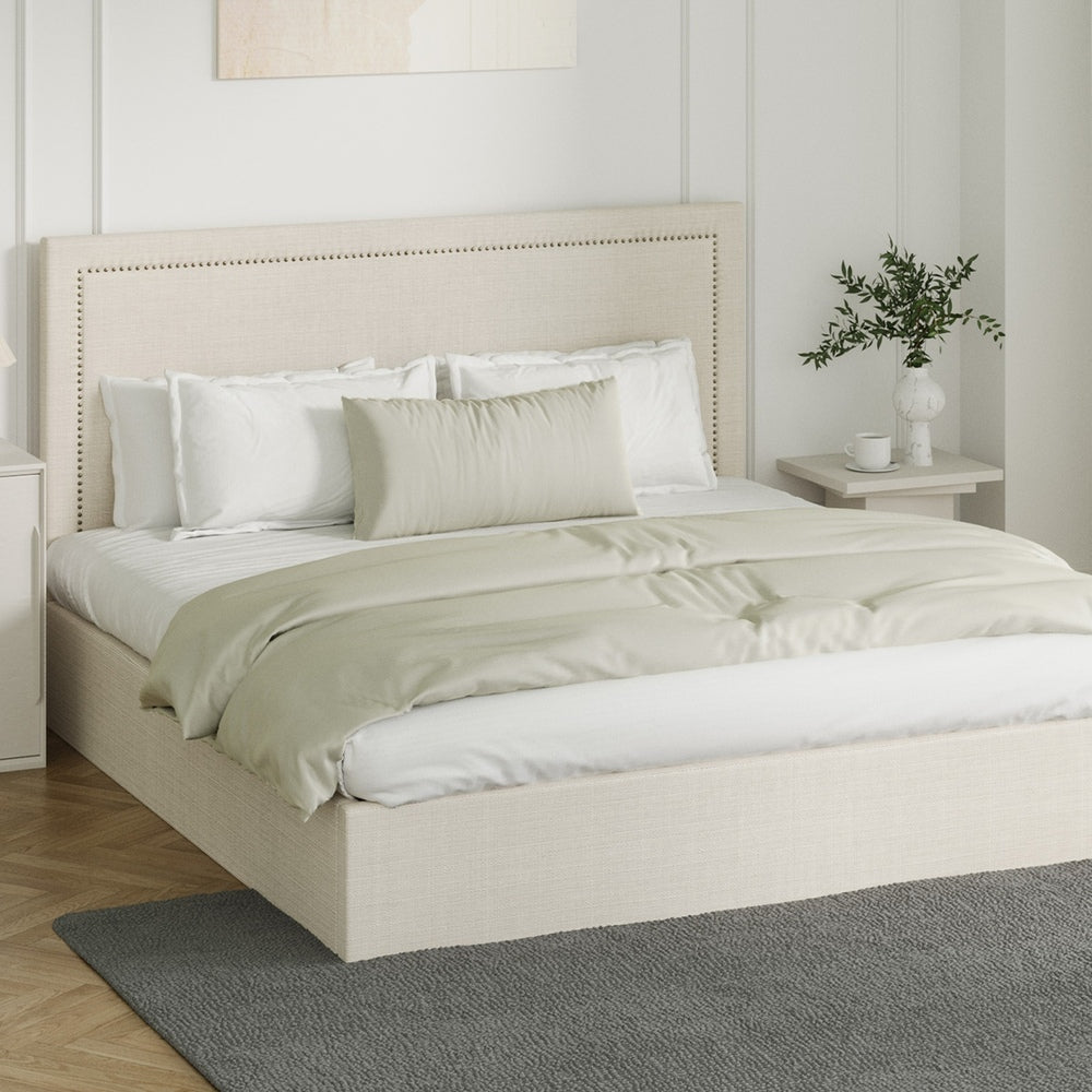 Comfortable Bed Frame With Gas Lift Storage Base