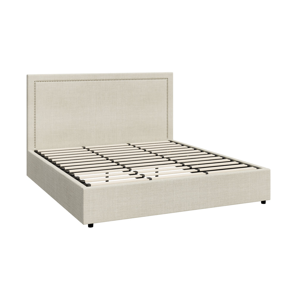 Comfortable Bed Frame With Gas Lift Storage Base