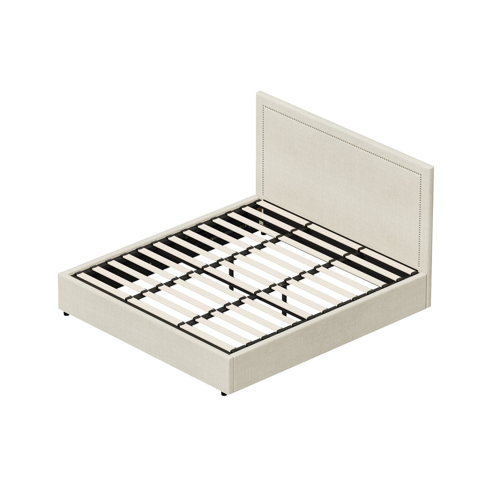 Comfortable Bed Frame With Gas Lift Storage Base