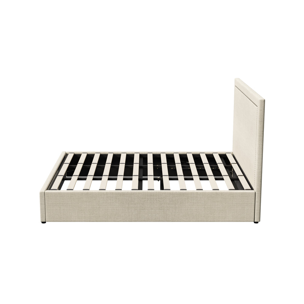Comfortable Bed Frame With Gas Lift Storage Base