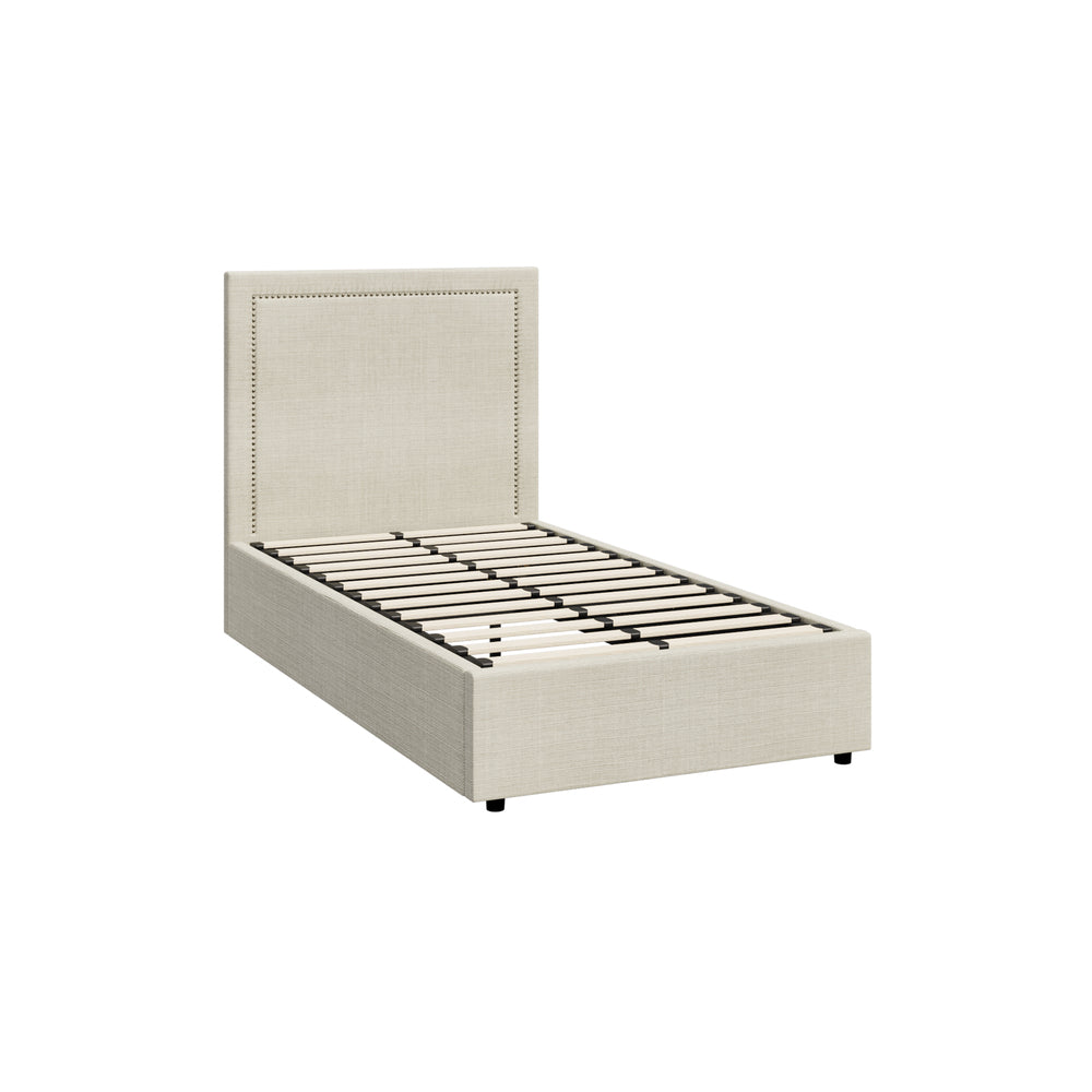Comfortable Bed Frame With Gas Lift Storage Base