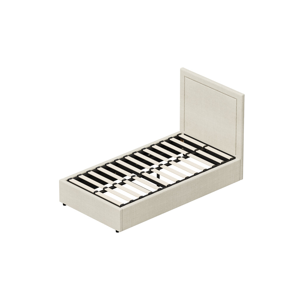 Comfortable Bed Frame With Gas Lift Storage Base