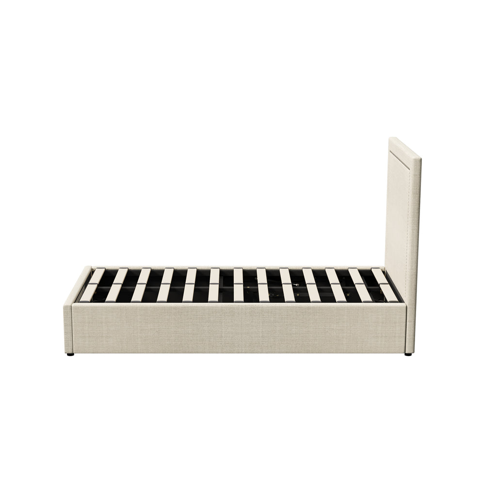 Comfortable Bed Frame With Gas Lift Storage Base