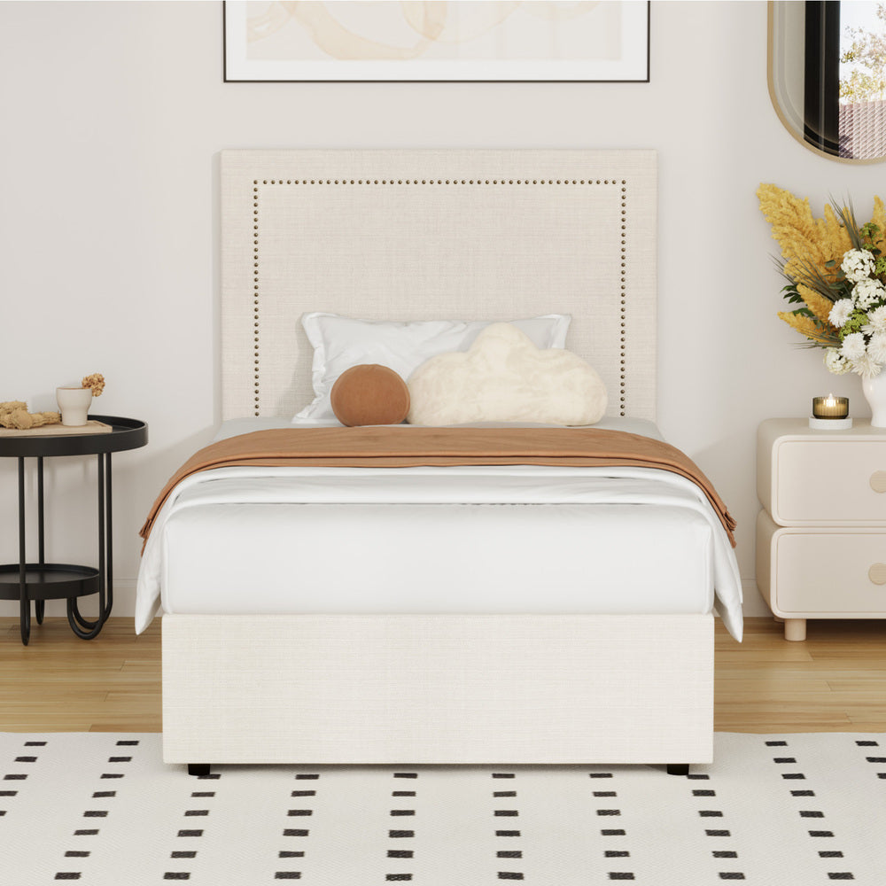 Comfortable Bed Frame With Gas Lift Storage Base
