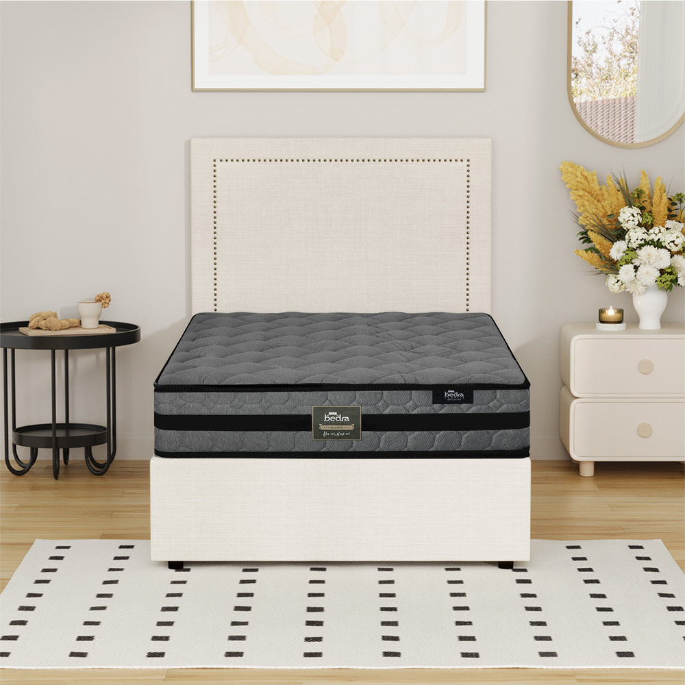 Bed Frame With Mattress Set And Gas Lift Storage Base For Bedroom Use King Single