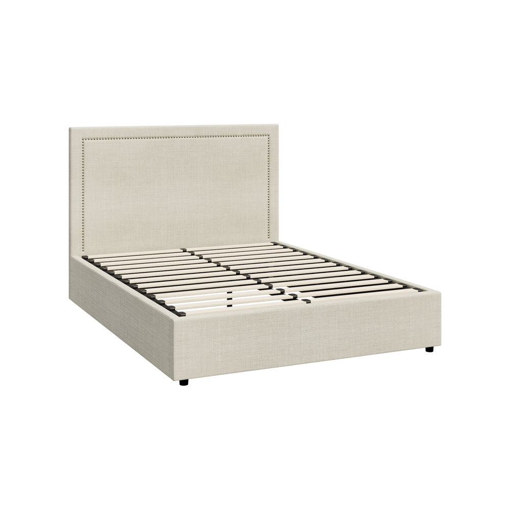 Comfortable Bed Frame With Gas Lift Storage Base