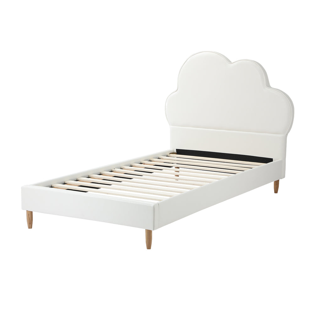 Elegant Queen Bed Featuring Tufted Headboard And Green Boucle Fabric