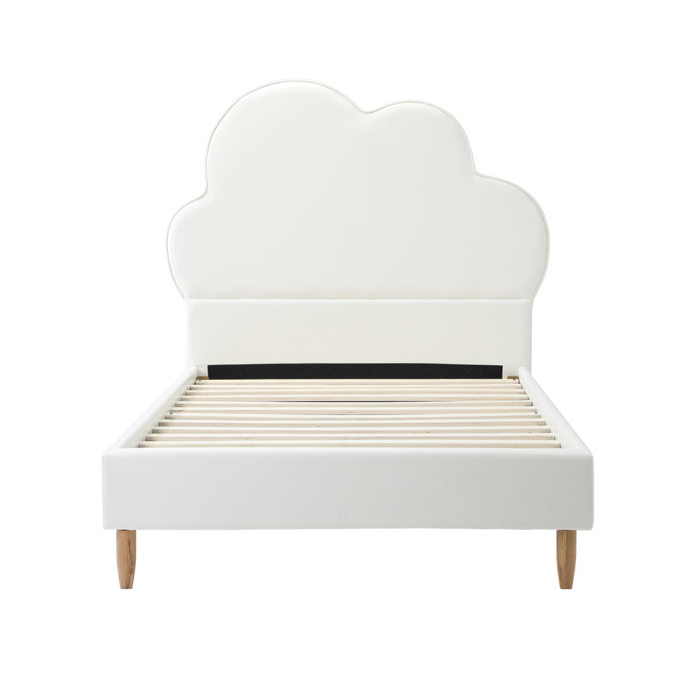 Elegant Queen Bed Featuring Tufted Headboard And Green Boucle Fabric