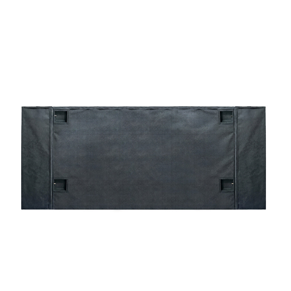 Bed Frame Double Gas Lift Storage Oversized Headboard Velvet