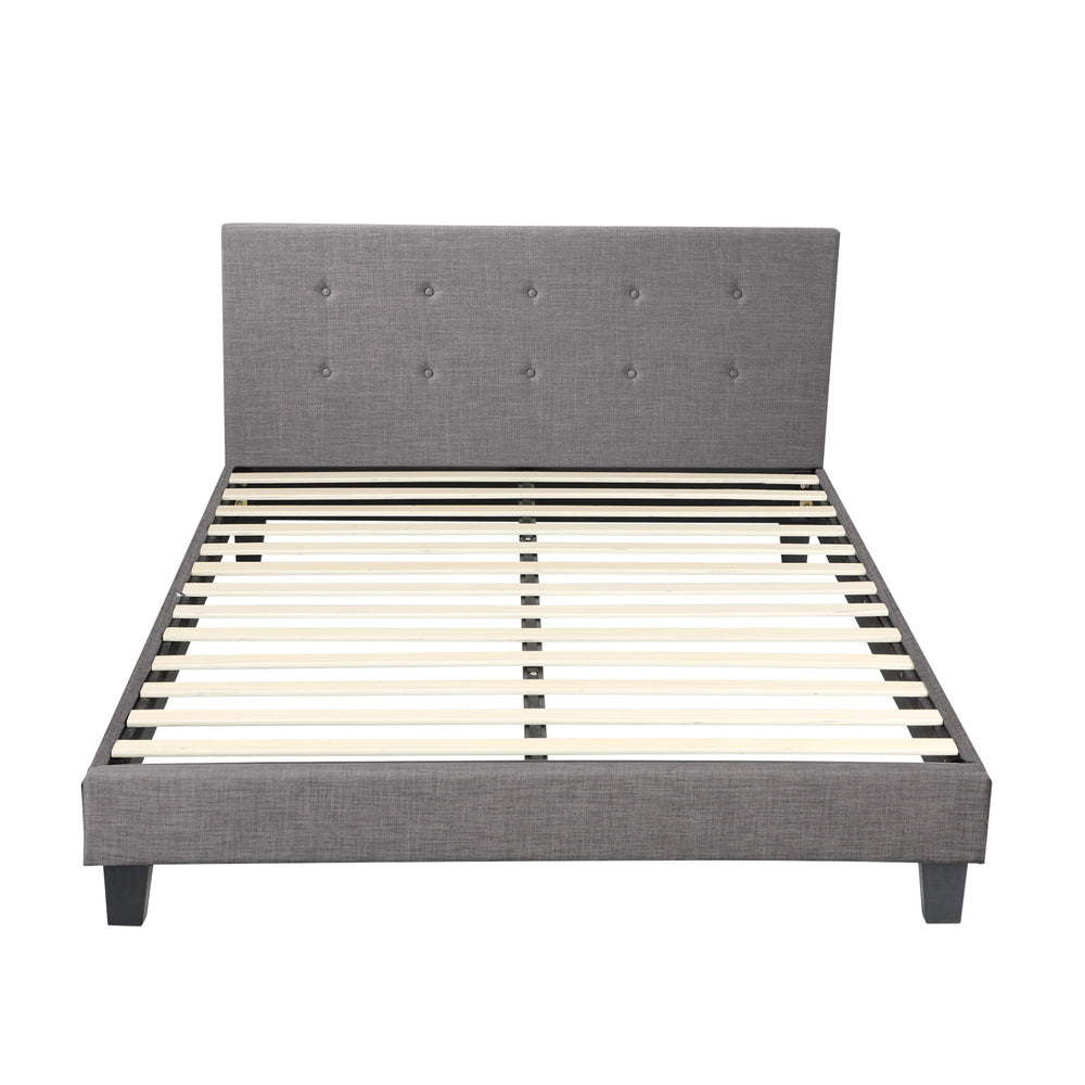 Stylish Fabric Wooden Bed Frame with Durable Design