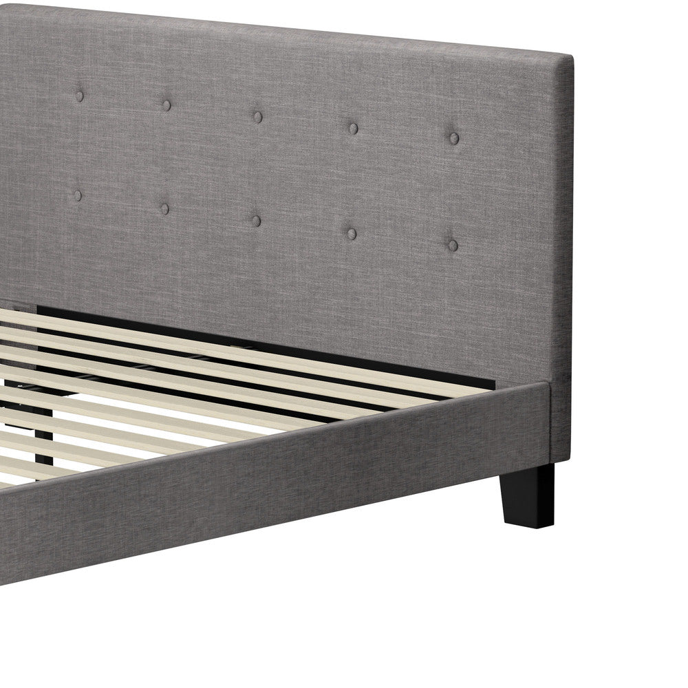 Stylish Fabric Wooden Bed Frame with Durable Design