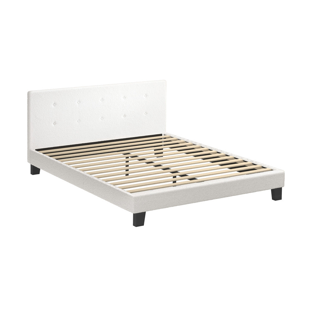 Stylish Fabric Wooden Bed Frame with Durable Design