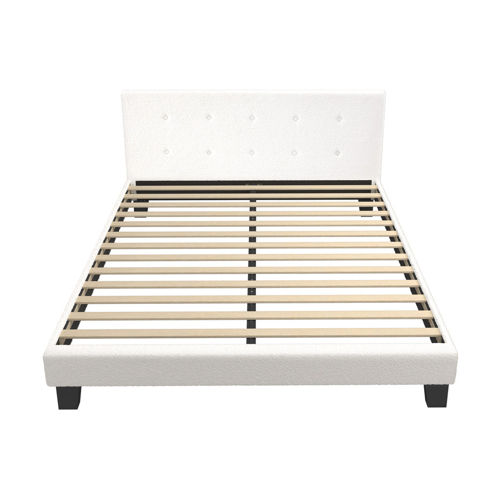 Stylish Fabric Wooden Bed Frame with Durable Design