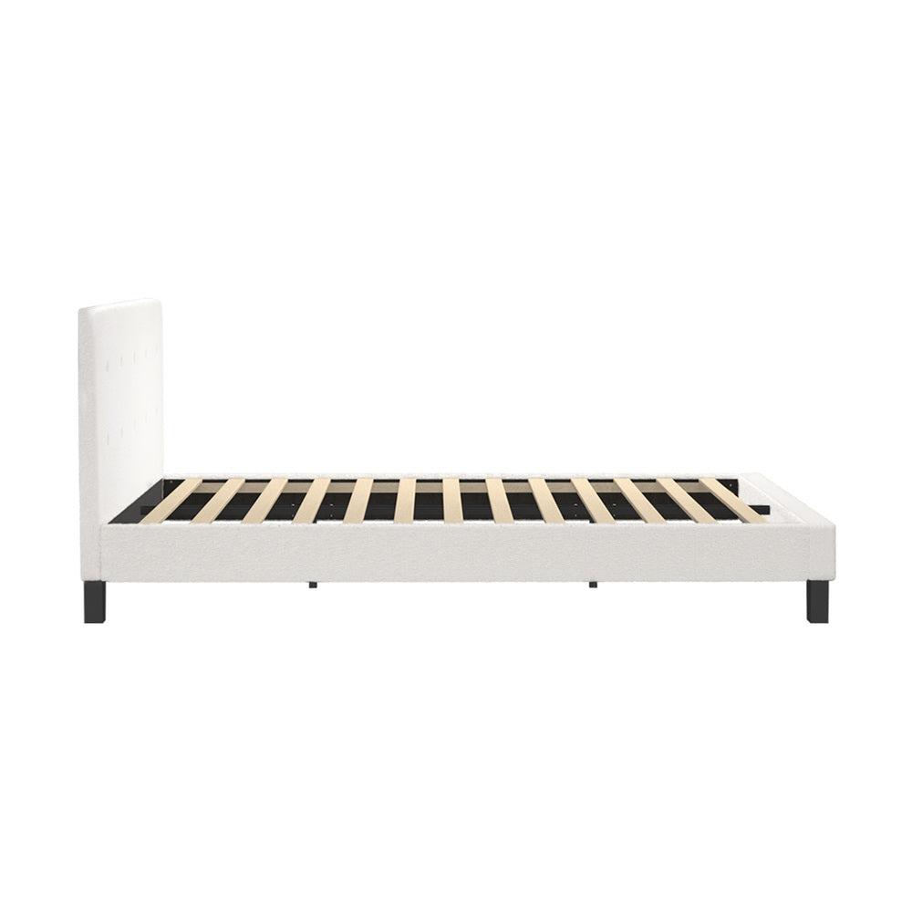 Stylish Fabric Wooden Bed Frame with Durable Design