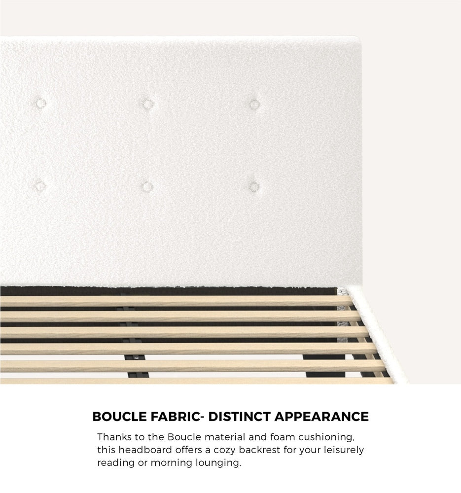 Stylish Fabric Wooden Bed Frame with Durable Design