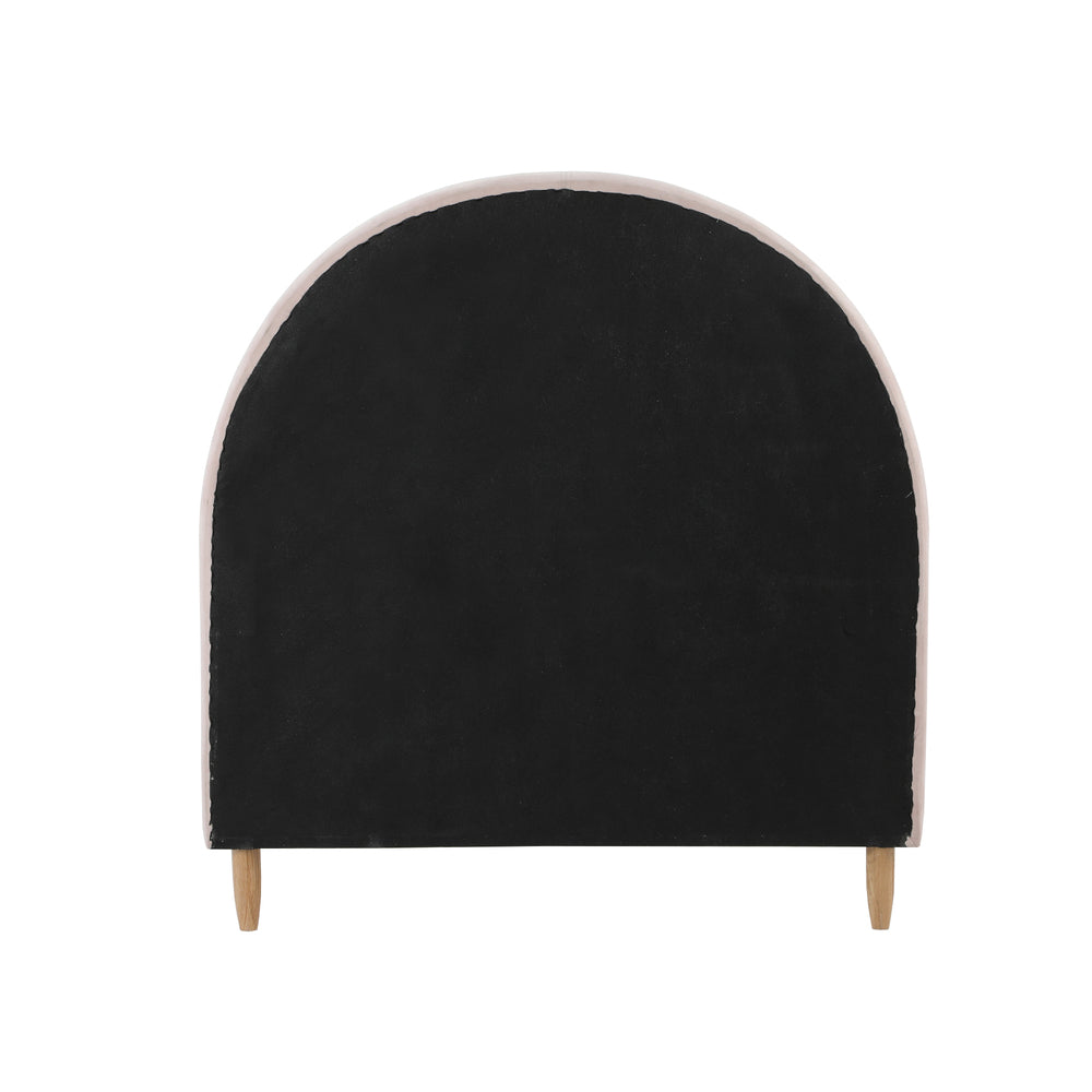 Pink Velvet Kids Bed Frame with Fun Design and Durable Construction Single