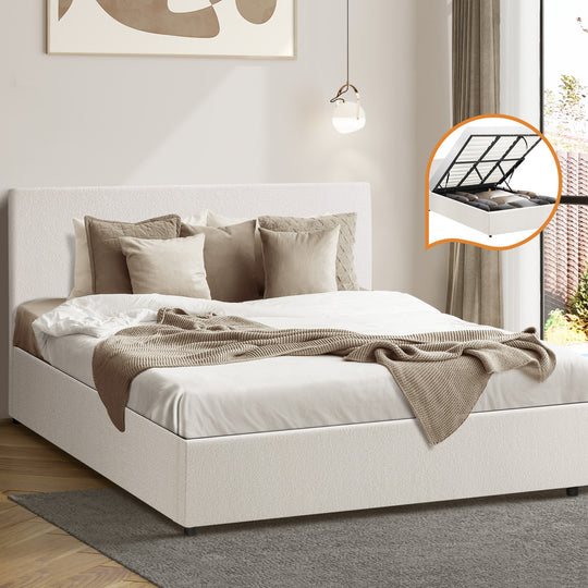 Queen/King/Single/Double Bed Frame Gas Lift Storage Base