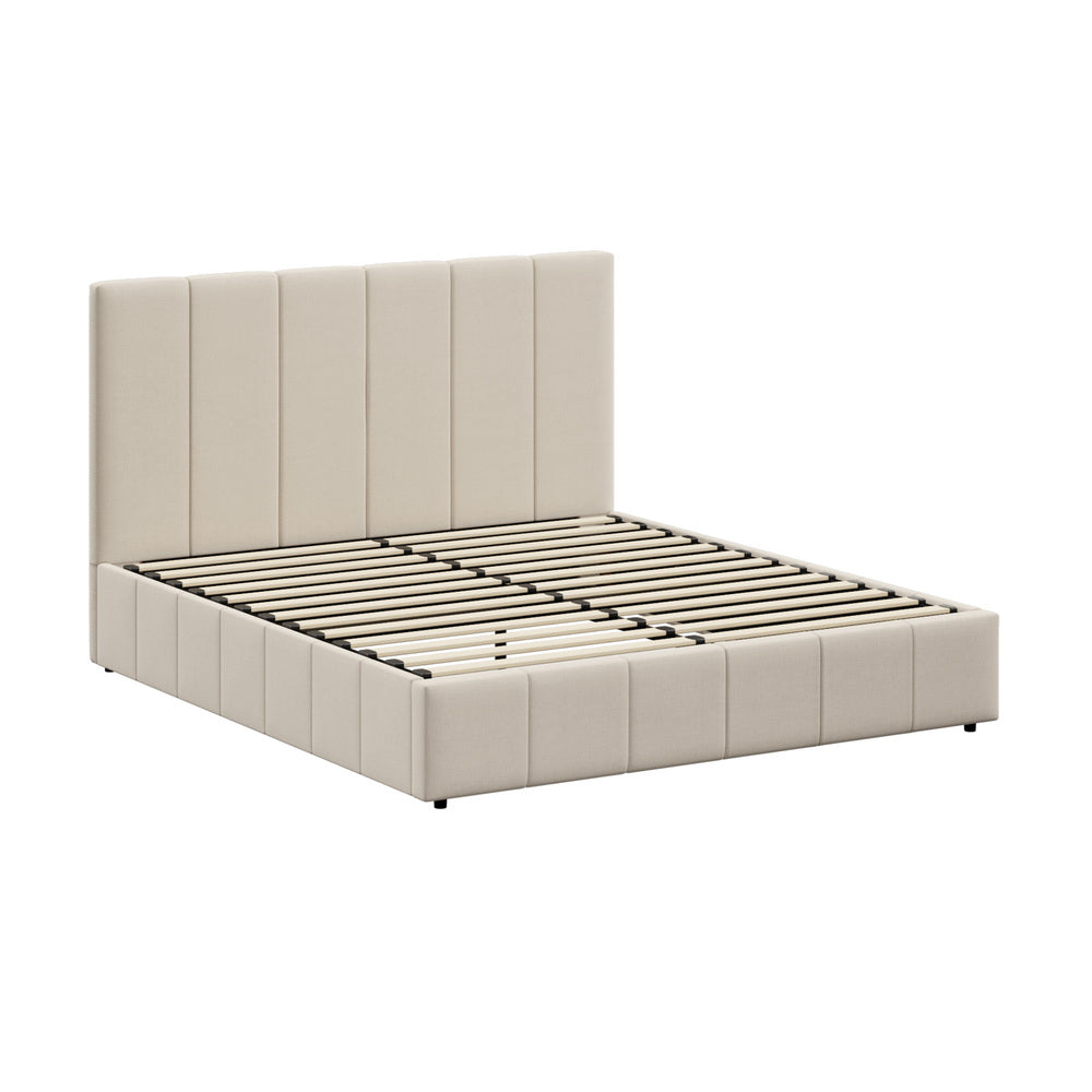 Built-In Storage Modern Gas Lift Bed Frame