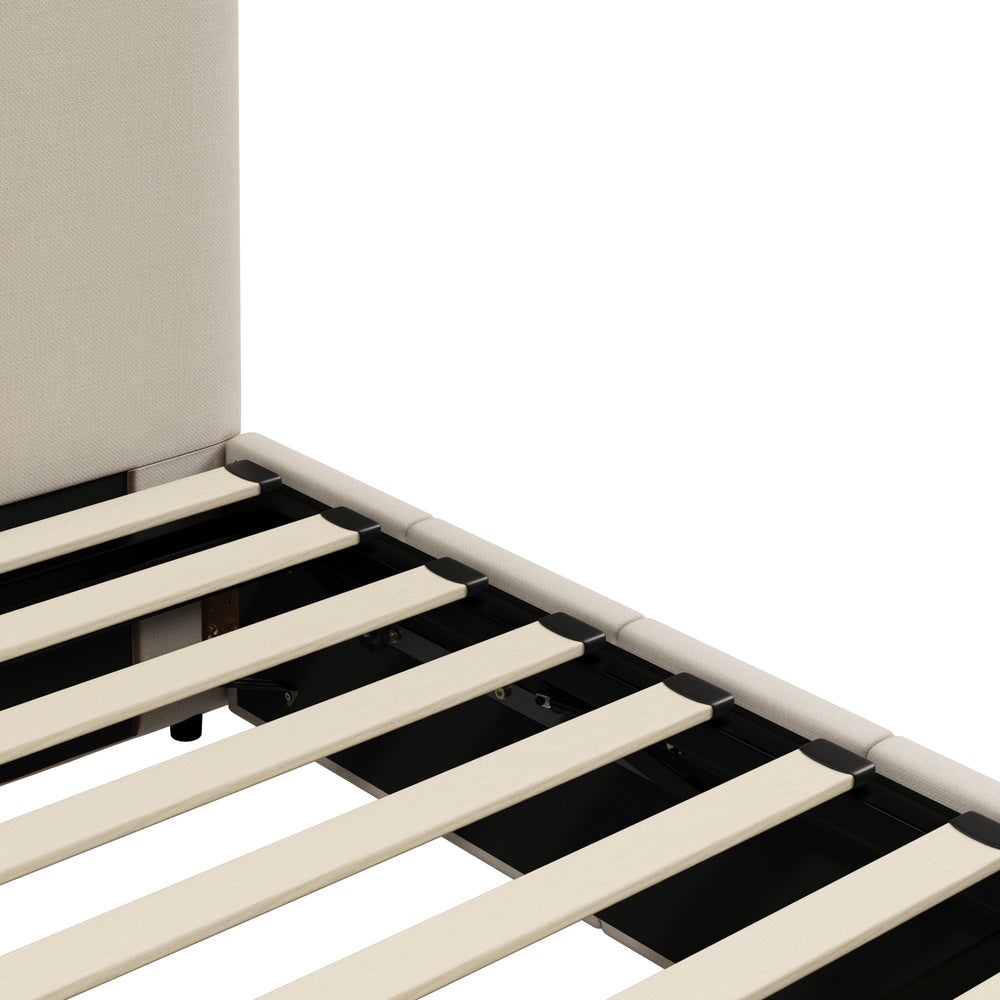 Built-In Storage Modern Gas Lift Bed Frame