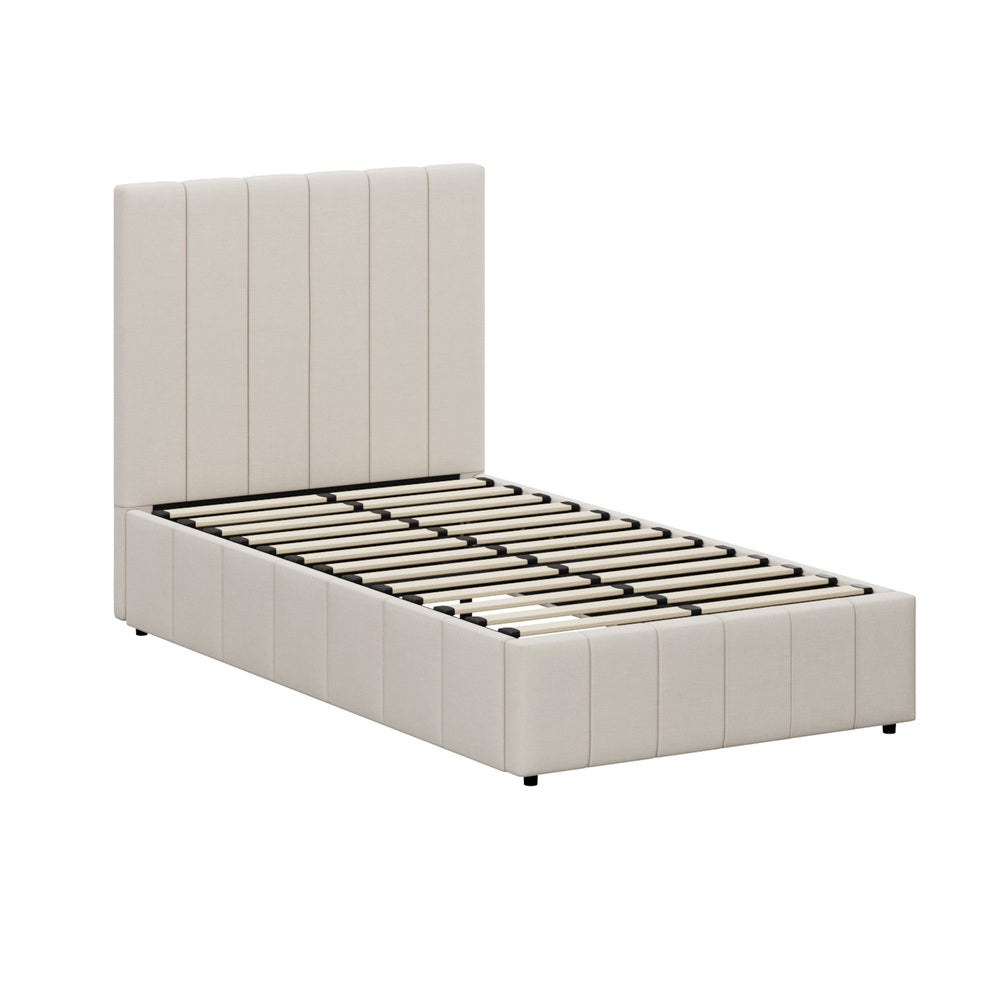 Built-In Storage Modern Gas Lift Bed Frame