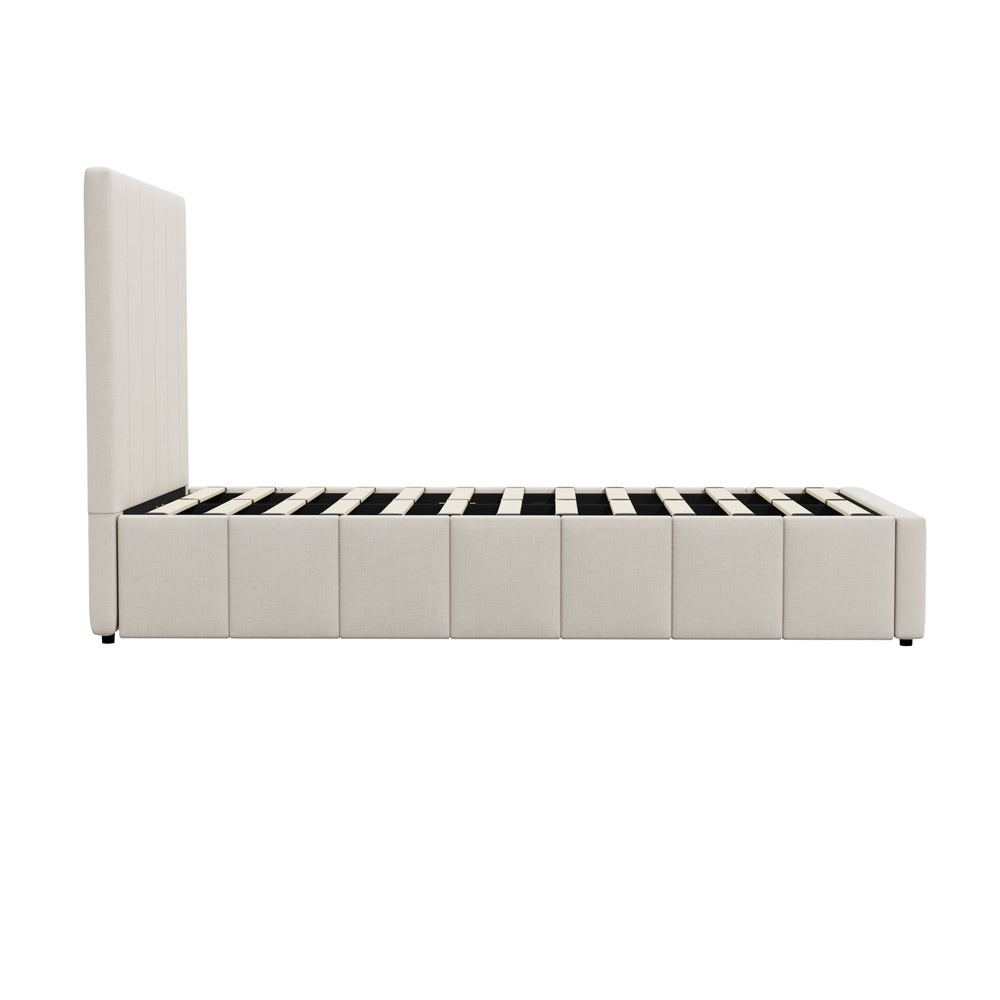 Built-In Storage Modern Gas Lift Bed Frame